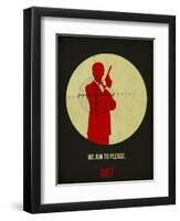 James Poster Black 2-Anna Malkin-Framed Art Print