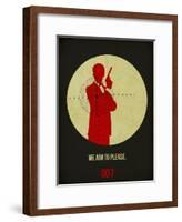 James Poster Black 2-Anna Malkin-Framed Art Print