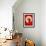 James Poster Red 1-Anna Malkin-Framed Art Print displayed on a wall