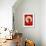 James Poster Red 1-Anna Malkin-Framed Art Print displayed on a wall