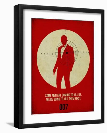 James Poster Red 3-Anna Malkin-Framed Art Print