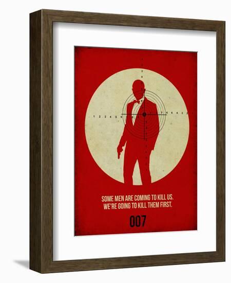 James Poster Red 3-Anna Malkin-Framed Art Print