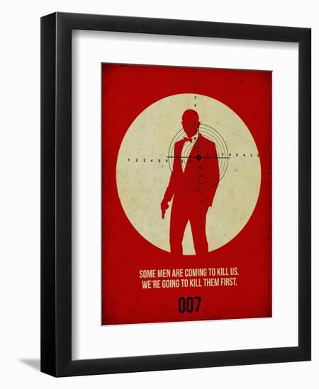 James Poster Red 3-Anna Malkin-Framed Art Print