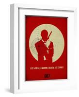 James Poster Red 4-Anna Malkin-Framed Art Print