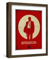 James Poster Red-Anna Malkin-Framed Art Print