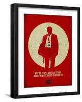 James Poster Red-Anna Malkin-Framed Art Print