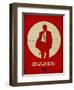 James Poster Red-Anna Malkin-Framed Art Print