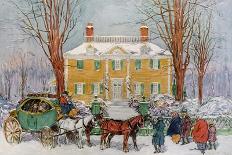 "Indenpendence Hall in Winter," Country Gentleman Cover, January 20, 1923-James Preston-Giclee Print