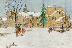 "Indenpendence Hall in Winter,"January 20, 1923-James Preston-Framed Giclee Print