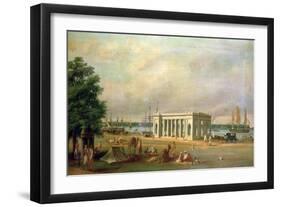James Prinsep's Memorial, on the Hooghli River, Calcutta-William Prinsep-Framed Giclee Print