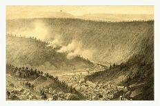 Bird's Eye View Showing Mauch Chunk-James Queen-Giclee Print