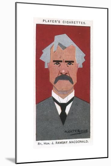 James Ramsay Macdonald - British Labour Politician-Alick P^f^ Ritchie-Mounted Giclee Print