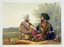 Dost Mahommed (1793-1863) King of Caubul and His Youngest Son, Plate 2-James Rattray-Framed Giclee Print