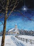 Snowman in Moonlight-James Redding-Art Print