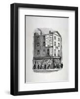 James Rimell's Bookshop, Soho House, Corner of Dean Street and Oxford Street, London, C1860-HS Bartun-Framed Premium Giclee Print