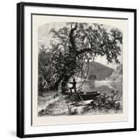 James River, Above Rope Ferry, Virginia, USA-John Douglas Woodward-Framed Giclee Print