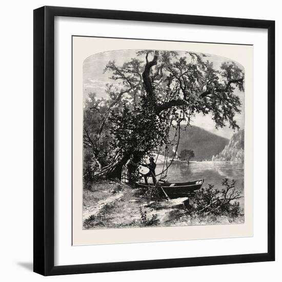 James River, Above Rope Ferry, Virginia, USA-John Douglas Woodward-Framed Giclee Print