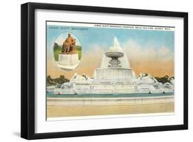 James Scott Fountain, Belle Isle, Detroit, Michigan-null-Framed Art Print