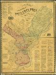 Scott's Map of the Consolidated City of Philadelphia, 1856-James Scott-Framed Stretched Canvas