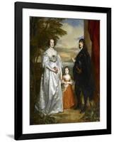 James, Seventh Earl of Derby, His Lady and Child-Sir Anthony Van Dyck-Framed Giclee Print