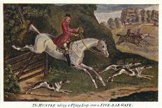 'The HUNTER taking a Flying Leap, over a Five-Bar Gate', c1740, (1922)-James Seymour-Giclee Print