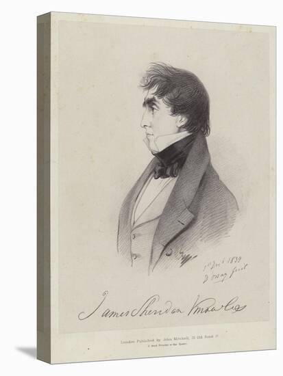 James Sheridan Knowles, Irish Dramatist and Actor, 1839-Count Alfred D'Orsay-Stretched Canvas