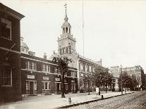 Independence Hall, Chestnut Street, South Side Between 5th and 6th Streets, 1898-James Shields-Mounted Photographic Print