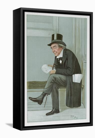 James Staats Forbes, 'Spy' Cartoon from Vanity Fair, Pub. 1900-Sir Leslie Ward-Framed Stretched Canvas