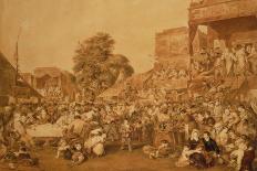 Heaving, 1816-James Stephanoff-Stretched Canvas