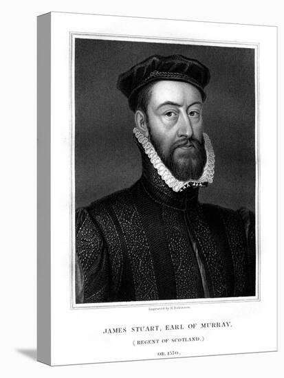 James Stewart, 1st Earl of Moray, Regent of Scotland-H Robinson-Stretched Canvas