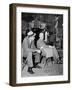 James Stewart & Alfred Hitchcock (b/w photo)-null-Framed Photo