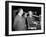 James Stewart & Alfred Hitchcock (b/w photo)-null-Framed Photo