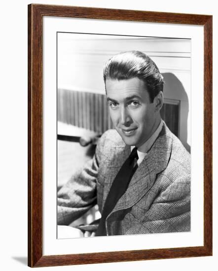 James Stewart (b/w photo)-null-Framed Photo