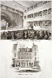 Interior and Exterior Views of the Haymarket Theatre, Westminster, London, 1815-James Stow-Giclee Print