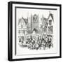 James the First's Entrance into the City of Chester, Pub. 19th Century-null-Framed Giclee Print