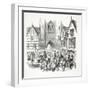 James the First's Entrance into the City of Chester, Pub. 19th Century-null-Framed Giclee Print