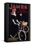 James - the King of Cycles and Motorcycles Poster-null-Framed Stretched Canvas