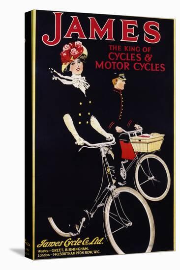 James - the King of Cycles and Motorcycles Poster-null-Stretched Canvas