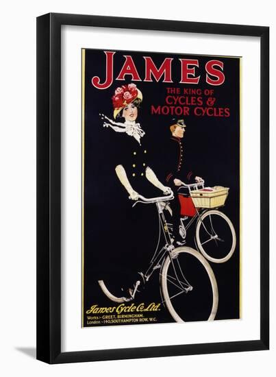James - the King of Cycles and Motorcycles Poster-null-Framed Premium Photographic Print