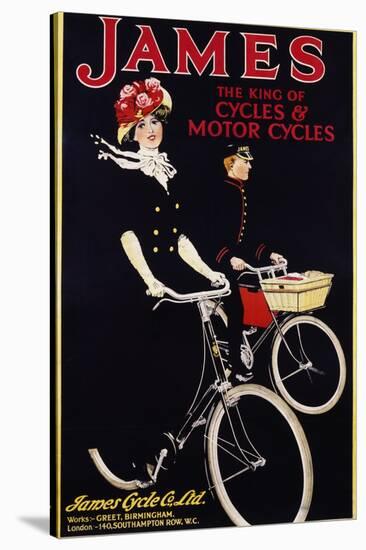 James - the King of Cycles and Motorcycles Poster-null-Stretched Canvas