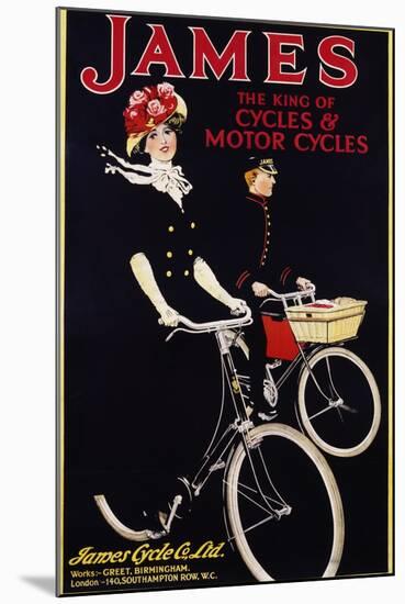 James - the King of Cycles and Motorcycles Poster-null-Mounted Photographic Print