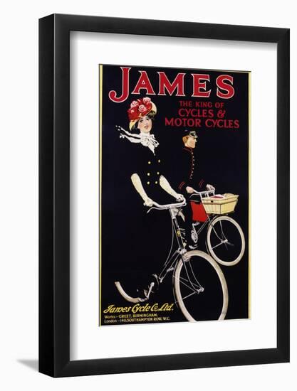 James - the King of Cycles and Motorcycles Poster-null-Framed Photographic Print