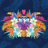 Vivid Tropical Love-James Thew-Stretched Canvas