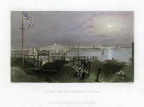 Boston as Seen from the Dorchester Heights, USA, 1838-James Tibbitts Willmore-Laminated Giclee Print