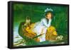 James Tissot A Young Woman in a Boat Art Print Poster-null-Framed Poster