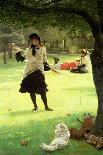 The Adulterous Woman - Christ Writing Upon the Ground-James Tissot-Giclee Print