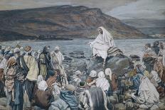 Jesus Teaching by the Seashore-James Tissot-Giclee Print