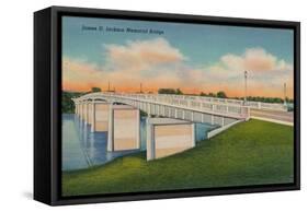 James U. Jackson Memorial Bridge, Augusta, Georgia, 1943-null-Framed Stretched Canvas