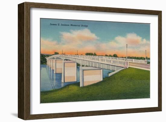 James U. Jackson Memorial Bridge, Augusta, Georgia, 1943-null-Framed Giclee Print