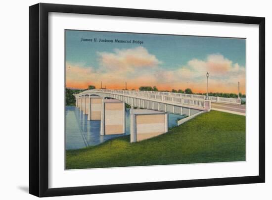 James U. Jackson Memorial Bridge, Augusta, Georgia, 1943-null-Framed Giclee Print